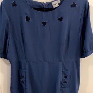 ASOS Blue Dress with Heart Detail